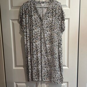 NWT, Gap Leopard dress, large.